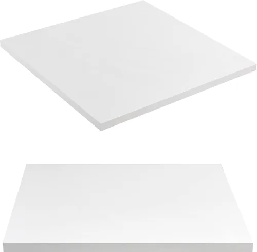 Miniatura 12 de Kaboon Mesa universal de 24 x 24 pulgadas, paquete de 2, solo encimera reversible de melamina, uso doméstico o comercial en interiores, 1 pulgada