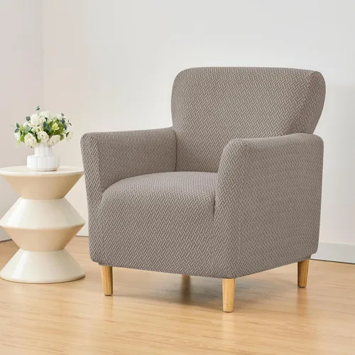 Miniatura 4 de Fundas de jacquard para sillón de banquete, fundas suaves para sillón, fundas elásticas de 1 pieza para sala de estar, funda antideslizante