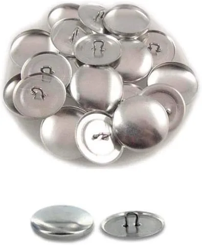 Miniatura 9 de i Craft for Less - Botones tamaño 60 (1 1/2") para cubrir/autocubrir botones con respaldo de alambre – Cantidad 25 (con plantilla de plástico)