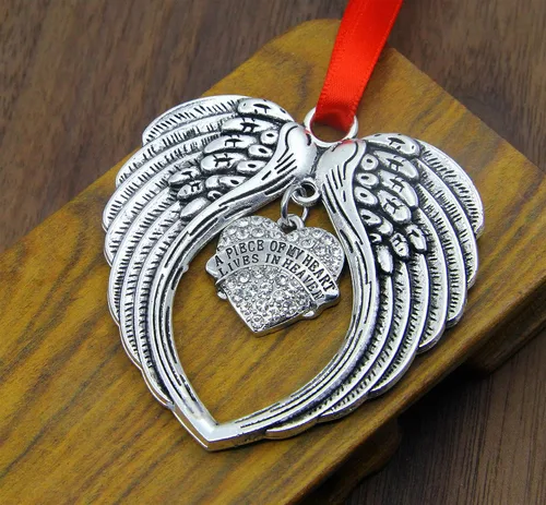 Miniatura 3 de JUPPE Regalos conmemorativos, regalos de condolencias por la pérdida de un padre amado, madre, alas de ángel, adorno de Navidad, decoración de un Un
