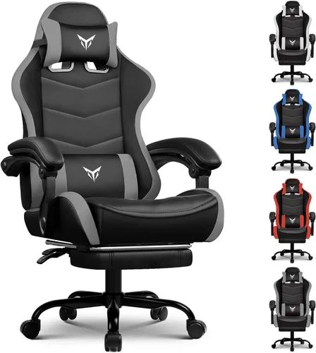 Miniatura 9 de GTPLAYER Silla Gaming, Sillas de Videojuegos Estilo Racing Sillas de Juegos de PC para Adultos - Respaldo Alto Acolchado Ergonómico Reclinable Silla