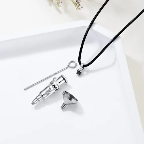 Miniatura 4 de MONGAS Mariposaabejagirasolpiedra lunarcolibríárbol de la vidapavo realhuella de patacollar de urna cruzada para cenizas de seres queridos, joyería