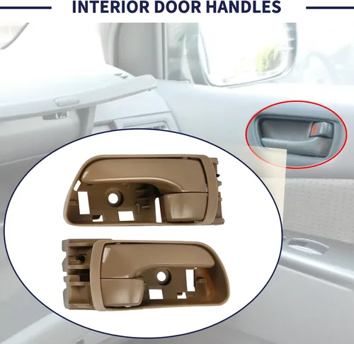 Miniatura 7 de 69206-AE010 69205-AE010 Manija interior de puerta compatible con Toyota Sienna 2004 2005 2006 2007 2008 2009 2010 Reemplazo 69206-AE010-B1 Manija