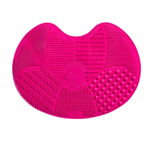Sigma Beauty Sigma Spa® Express Brush Cleaning Mat (rosa) - Alfombrilla de limpieza de brochas de maquillaje de silicona con ventosas para limpiar