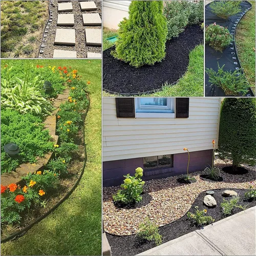 Miniatura 6 de Paquete de 50 clavos de plástico para bordes, picos de anclaje de nailon en espiral para paisajes, estacas de paisaje de jardín de 8 pulgadas