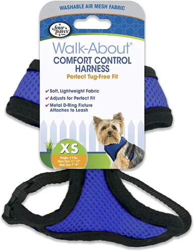 Miniatura 21 de Four Paws Comfort Control - Arnés para perro, color negro, extra pequeño