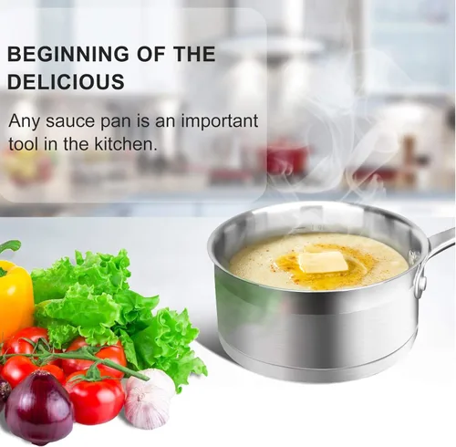 Miniatura 4 de Duxtop, juego de utensilios de cocina de acero inoxidable de inducción lista, con tecnología de unión por impacto., Acero inoxidable