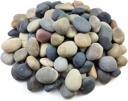 Miniatura 12 de FANTIAN Rocas grandes de río de 20 libras para paisajismo al aire libre, guijarros decorativos de 3 a 4 pulgadas para paisajismo, jardín, patio