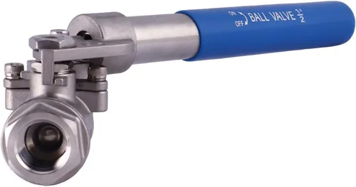 Miniatura 2 de ARITA Válvula de bola con mango "Deadman" de 1-1/2", acero inoxidable 304 Puerto completo 1500PSI para agua, petróleo y gas, NPT hembra