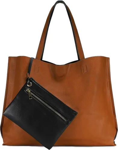 Scarleton Leather Tote Bag for Women, Womens Purses and Handbags, Reversible Tote Bags for Women, Purses for Women, H1842