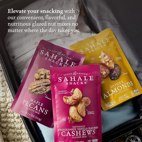 Miniatura 5 de Sahale Snacks Paquete variado de mezcla de nueces glaseadas, 4 onzas (paquete de 6)