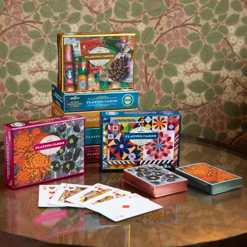 Miniatura 6 de eeBoo Piece & Love: Autumn Abundance - Naipes para adultos, juego de 2 mazos, mazos tradicionales con Beaufiul Artowrk y bordes dorados, tintas a