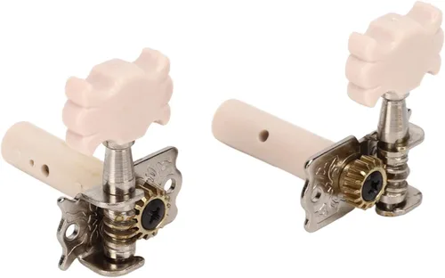 Miniatura 7 de Paquete de 6 clavijas de afinación de guitarra clásica, afinador de metal 3L3R para reemplazo, afinadores de un solo agujero para guitarra clásica