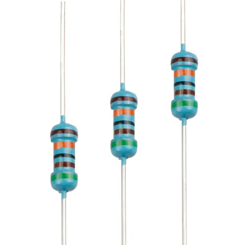 Miniatura 63 de 100pcs 1 ohm Resistor 1/4w (0.25 W) Resistencia fija de película metálica de tolerancia ±1%, múltiples valores de resistencia opcional