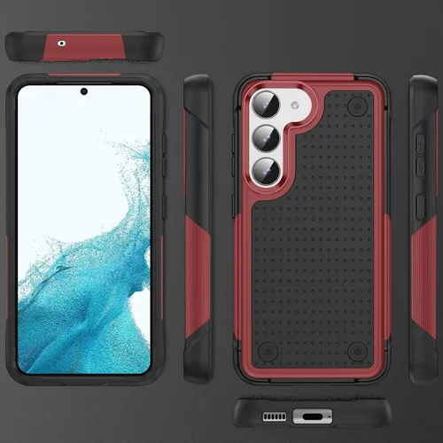 Miniatura 4 de Asuwish Funda protectora para Samsung Galaxy S23 5G con protector de pantalla de vidrio templado y accesorios de celda, protección de doble capa