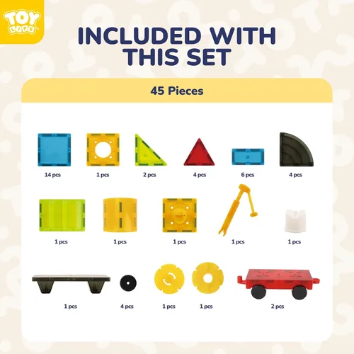 Miniatura 8 de TOY Life Azulejos magnéticos para niños de 3 a 5 años, juguetes de construcción para niños de 4 a 8 años, azulejos de construcción magnéticos
