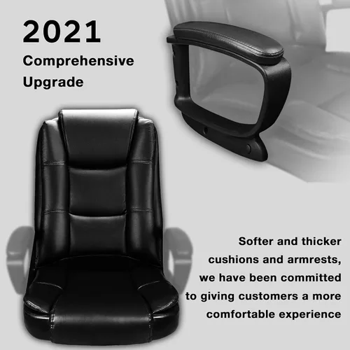 Miniatura 4 de OFIKA Silla de oficina, silla de escritorio para computadora para juegos, cojín ergonómico de respaldo alto, soporte lumbar con ruedas, cómodo