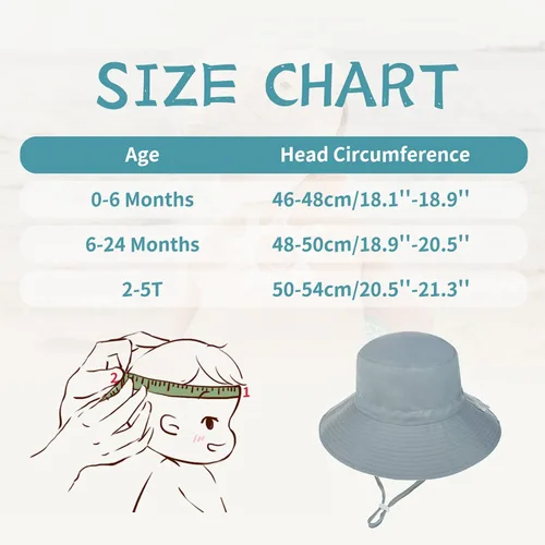 Miniatura 6 de Sombrero de sol para bebé, de verano, con protección solar UPF 50+, sombreros de playa, sombrero de ala ancha para bebé niña