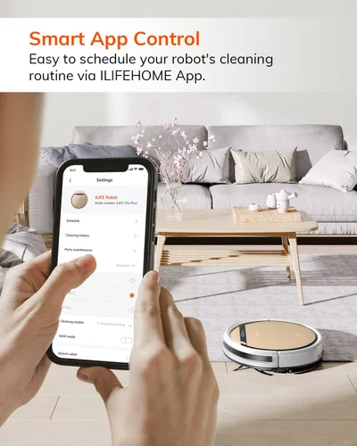 Miniatura 3 de ILIFE V5s Plus - Robot aspirador y trapeador combinado con Wi-Fi/App/Alexa, aspiradora robótica automática de carga automática, delgada
