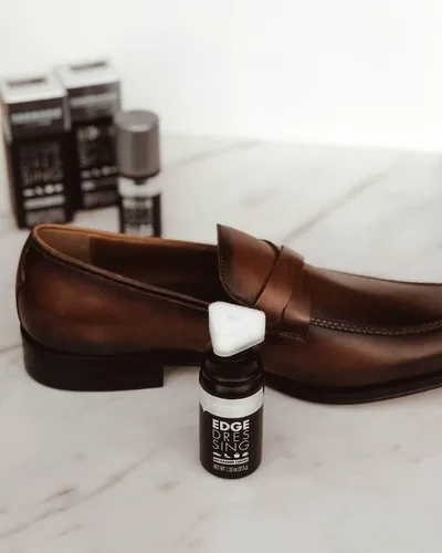 Miniatura 4 de Tarrago Tinte para zapatos de vestir de borde – 1.5 onzas líquidas de suela y talón para vendaje, reparaciones y color para zapatos de cuero Bordes