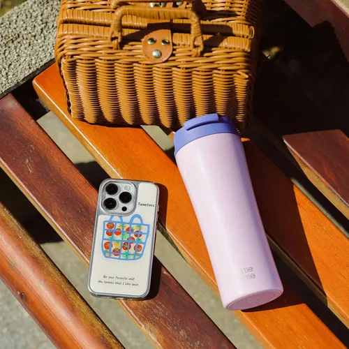 Miniatura 7 de BOTTLE BOTTLE Vasos de café aislados con tapa de doble uso y pajita, taza de café de viaje con doble pared para mujer y hombre, vaso de acero Flores