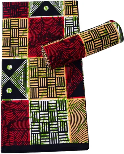 Miniatura 5 de HollandaisWax Tela africana 6 yarda impresa tela africana Ankara tela de cera para vestido de fiesta 6681NEWa