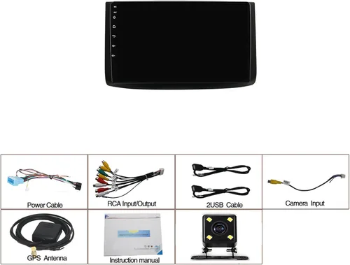Miniatura 7 de Android 10.0 Double Din 9 Inch Car Stereo Audio 1080P Touchscreen in-Dash GPS Navigation Head Unit WiFi/Bluetooth/FM Radio for Chevrolet Epica