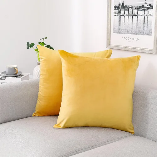 Miniatura 17 de NiNi ALL - Juego de 2 fundas de almohada decorativas de terciopelo, fundas de almohada para sofá, fundas de almohada para dormitorio, sala de estar