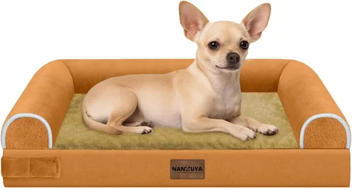 Miniatura 62 de Cama ortopédica lavable para perros medianos y grandes: cama con cojines de apoyo para perros medianos y grandes, cama impermeable de espuma tipo