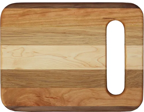 Miniatura 2 de Tablas de cortar de madera hechas a mano incluyendo aceite (9 "x 11" con asa)