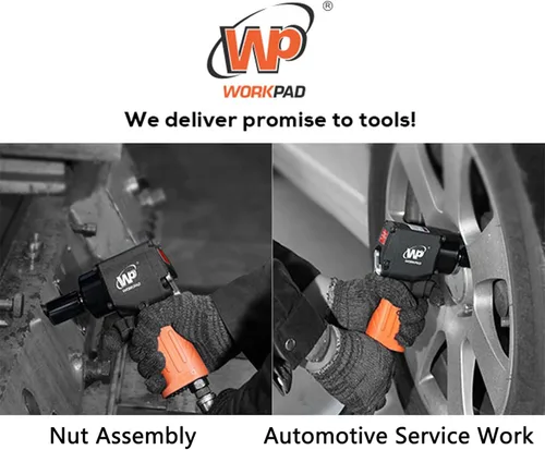 Miniatura 3 de WORKPAD - Mini llave de impacto neumática de 1/2 pulgada con martillos gemelos, herramientas neumáticas 1116
