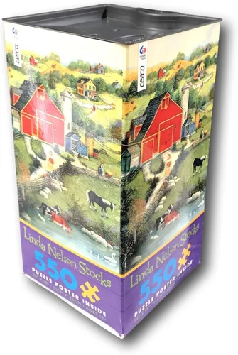 Miniatura 2 de Ceaco Linda Stock Nelson Sweet Meadowland - Rompecabezas con caja de torre de póster de 550 piezas