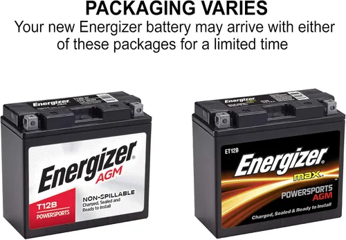 Miniatura 4 de Energizer Batería T7B AGM para motocicleta y ATV de 12 V, 85 amperios de arranque en frío y 6 Ahr. Reemplaza: YTX7B-BS y otros
