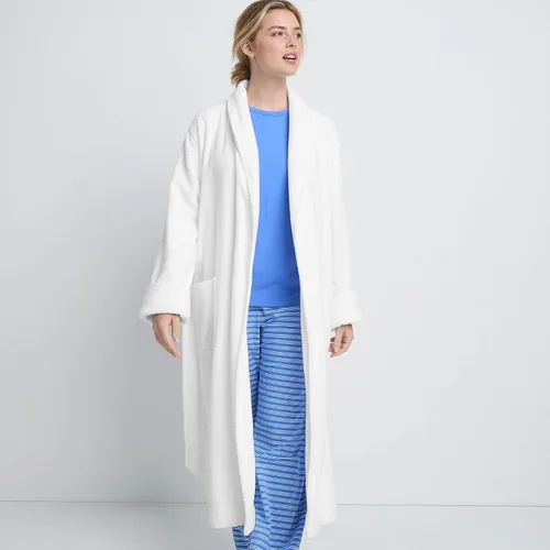 Miniatura 4 de Lands' End Bata de baño larga de rizo de algodón para mujer