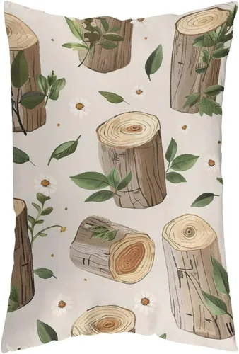 Miniatura 11 de Pillowcases Set of 2 Pillow Shams Breathable Soft Pillow Covers with Envelope Closure Birch Stump Pattern Pillowcases Standard Size 12 "x20 Cooling