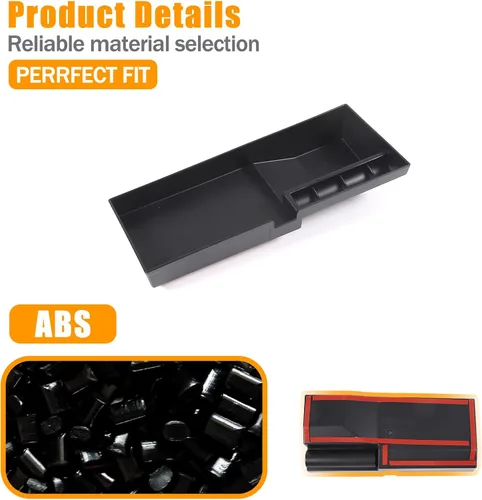 Miniatura 5 de Bandeja de almacenamiento para salpicadero, caja de almacenamiento compatible con Toyota FJ Cruiser 2007-2021, organizador de consola central