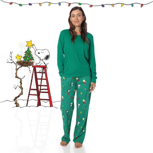 Miniatura 3 de Peanuts Snoopy - Pijamas familiares a juego, cómodos conjuntos de 2 piezas para Navidad