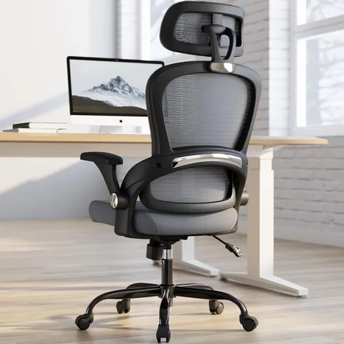 Miniatura 11 de TRALT Silla de oficina – Silla de oficina ergonómica con soporte para el respaldo, silla de computadora, sillas de escritorio de oficina en casa