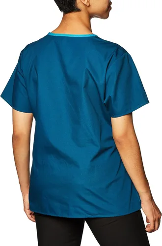 Miniatura 3 de WonderWink Charlie Uniformes médicos de 5 bolsillos, con cuello en Y para mujer