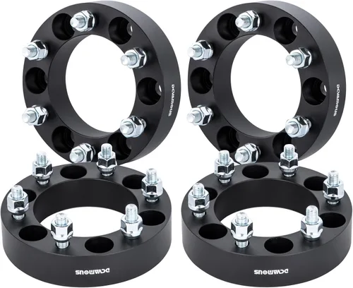 Miniatura 8 de 2 unidades de adaptadores de rueda 6x135 a 6x5.5 de 1 pulgada con pernos 14x2 compatibles con Ford 6 Lug 6x135 a 6x139.7 para 2004-2014 F150