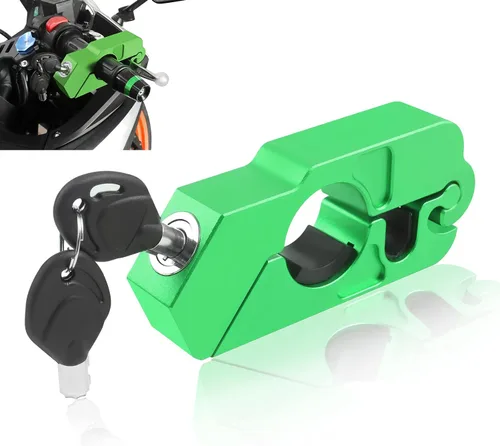Miniatura 10 de BAIONE Candado de Agarre para Manillar de Motocicleta, Candado de Seguridad del Acelerador, Antirrobo para Scooters, Compatible con ATV, Rojo