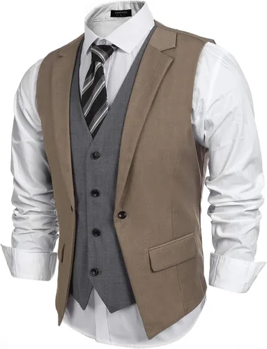 Miniatura 2 de Coofandy - Chaleco formal para hombre