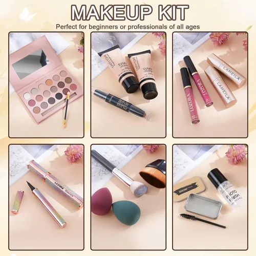 Miniatura 8 de venshun Kit de maquillaje para mujeres, kit completo de maquillaje para adolescentes, juego de regalo de maquillaje para mujeres, adolescentes