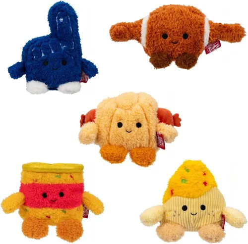 Miniatura 10 de BumBumz Peluches BreakfastBumz de 4.5 pulgadas Paquete de 5 - Muffin de Arándanos Melissa, Café Colton, Tostada con Mermelada Arcoíris Timothy