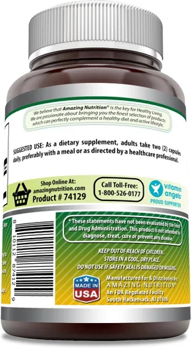 Miniatura 2 de Amazing Formulas Sulfato de glucosamina de 1500 mg Suplemento de cápsulas Sin OMG Sin gluten Fabricado en Estados Unidos (240 unidades)