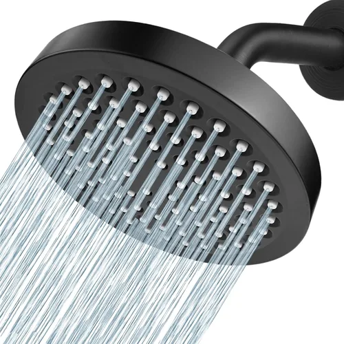 Miniatura 8 de Voolan Cabezal de ducha de lluvia de alta presión, aumento de presión de 6 pulgadas, ideal para reemplazar cabezales de ducha fijos de baño, fácil