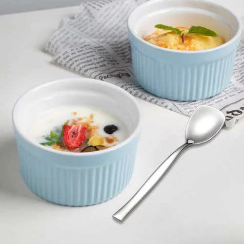 Miniatura 5 de Cucharas de helado de acero inoxidable de 12 piezas, cuchara de yogur