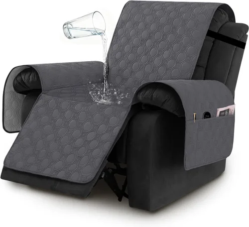 Miniatura 14 de H.VERSAILTEX Funda 100% Impermeable para Silla Gruesa y Duradera Fundas para Sofá para Perros Protector de Sofá Triple Antideslizante Fundas