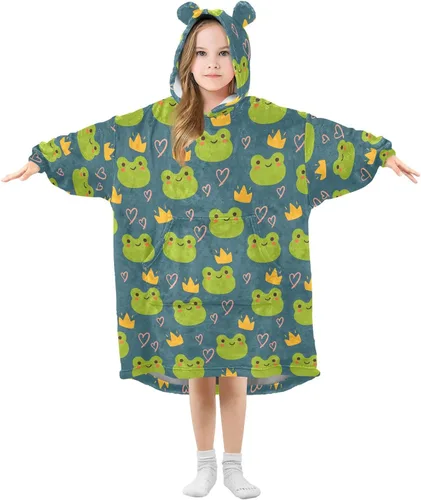 Miniatura 20 de Mantas para niños, súper suaves, cálidas, acogedoras, de gran tamaño, con bolsillo, regalos de 3 a 14 años para niños y niñas y adolescentes