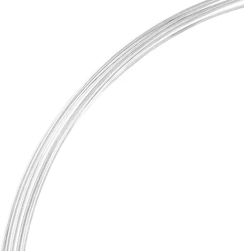 Alambre redondo de plata de ley 925, medio duro, 28GA, 26GA, 24GA, 22GA, 21GA, 20GA, 18GA, calibre de joyería/Hallazgos/Brillante